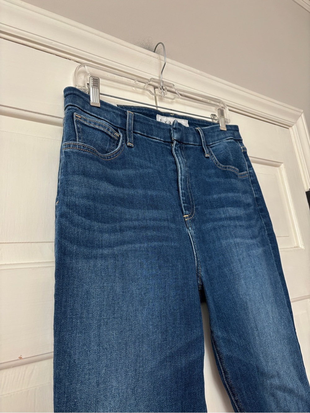 Frank & Eileen Derry Slim Straight Leg Jeans Raw Hem Women Size 30 Quiet Luxury - Picture 7 of 16